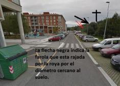 Otra farola peligrosa entre la C/Extremadura 13 y la C/Castilla 18