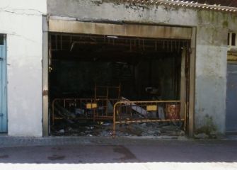 Local quemado y abandonado
