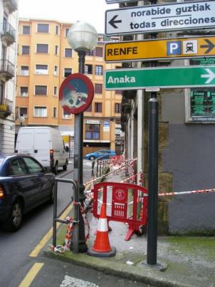 Obras en Irun