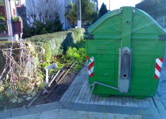 Acera cortada en intxaurrondo, en zarategui