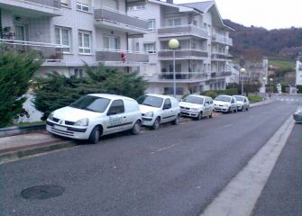 Acera "ocupada" en Beriyo