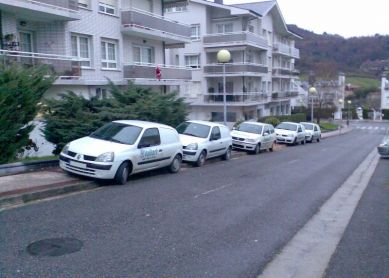 Acera "ocupada" en Beriyo