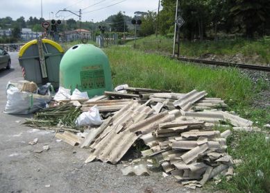 AMIANTO EN LA BASURA