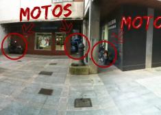 Antes era una Plaza, ahora un parking para motos.