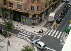 Aparcamiento diario en aceras