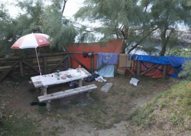 Asentamiento en la isla Santa Clara