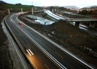 Autovia poco iluminada (Salida Beraun - Garbera / Garbera - Beraun)