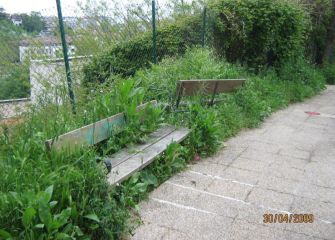 Bancos públicos en MArrutxipi