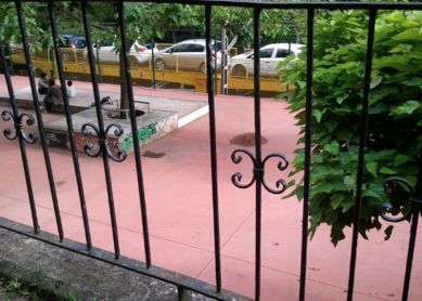 Barandilla en mal estado