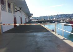 Barrera en el puerto