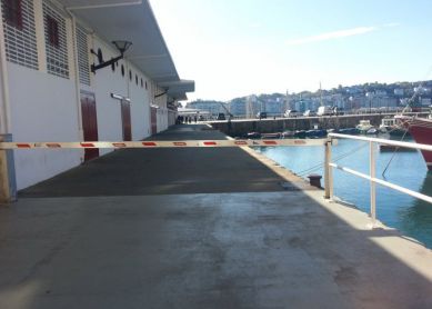 Barrera en el puerto