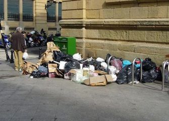 Basuras en la Parte Vieja