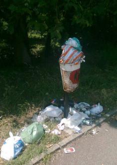 Basurero en pleno polígono