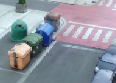 Basureros mal colocados