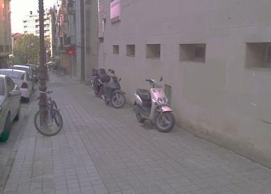 Bicis en la acera