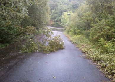Camino al trabajo sin camino