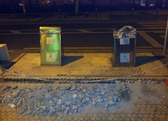 Contenedores soterrados en Altza precintados