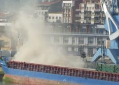 descargas en el puerto de pasaia