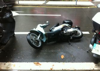 Destrozo de Motos en Paseo de los Olmos- Bidebieta- Donostia