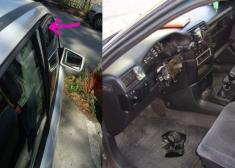 Destrozos en coches Prado Grande