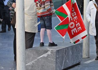 Destrozos tras el mitin