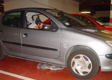 Durmiendo en el parking