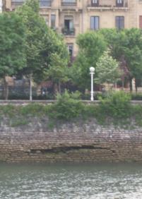 El muro del rio tiene dos grietas