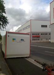 El poligono Erratxu (Urnieta), guardabasuras de Irun