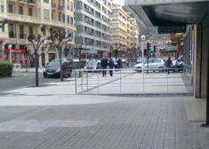 escalon y barandilla