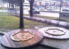 Esculturas junto a Escuela de Ingenieros