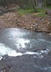 Espuma en el río Leitzaran 2ª parte