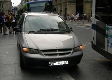 Estacionamientos indebidos