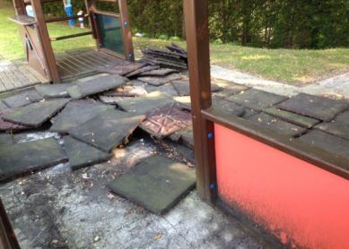 Estado lamentable del parque de Altamira