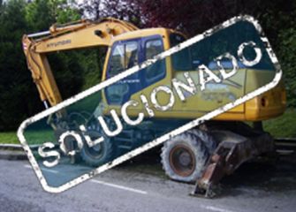 Excabadora abandonada