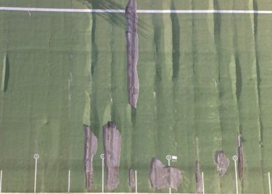 Frontón de Behobia en Mal estado y Peligroso para los niños