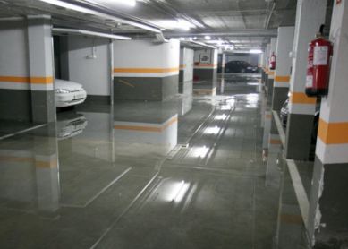 Garaje con humedades