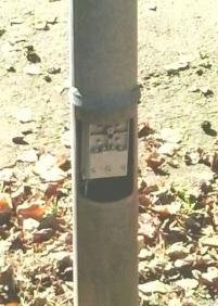 La tapa de la farola