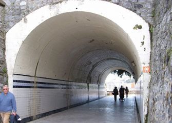 Lamentable estado del túnel