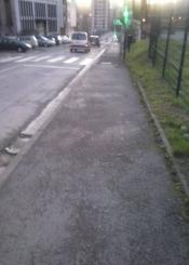 Lamentables aceras en Herrera