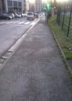 Lamentables aceras en Herrera