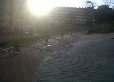 Obra parada en Jolastokieta 4 meses