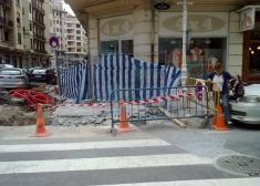 Obras en Peña y Goñi - Usandizaga