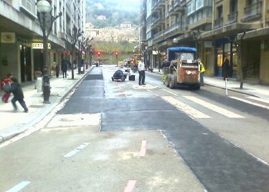 Parches en carretera de Ciudad