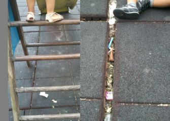 Parque de munto deteriorado