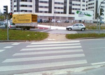 Paso de cebra sin acondicionar