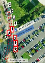 Pasos de cebra en Miramón