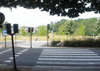 Pasos de cebra no alineados