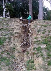 PELIGRO DE DESPRENDIMIENTO EN UNA ZONA DE COLEGIOS