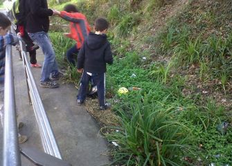 Peligro junto a la ikastola