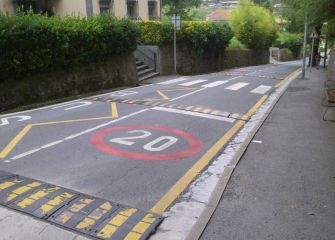 Peligro para los peatones en carretera cementerio Irún